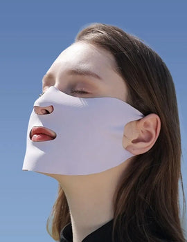 Scarves For Women Sun UV Protection Solid Color Summer Ice Silk Face Scarf Anti-uv Face Cover Sunscreen Veil Sunscreen Mask