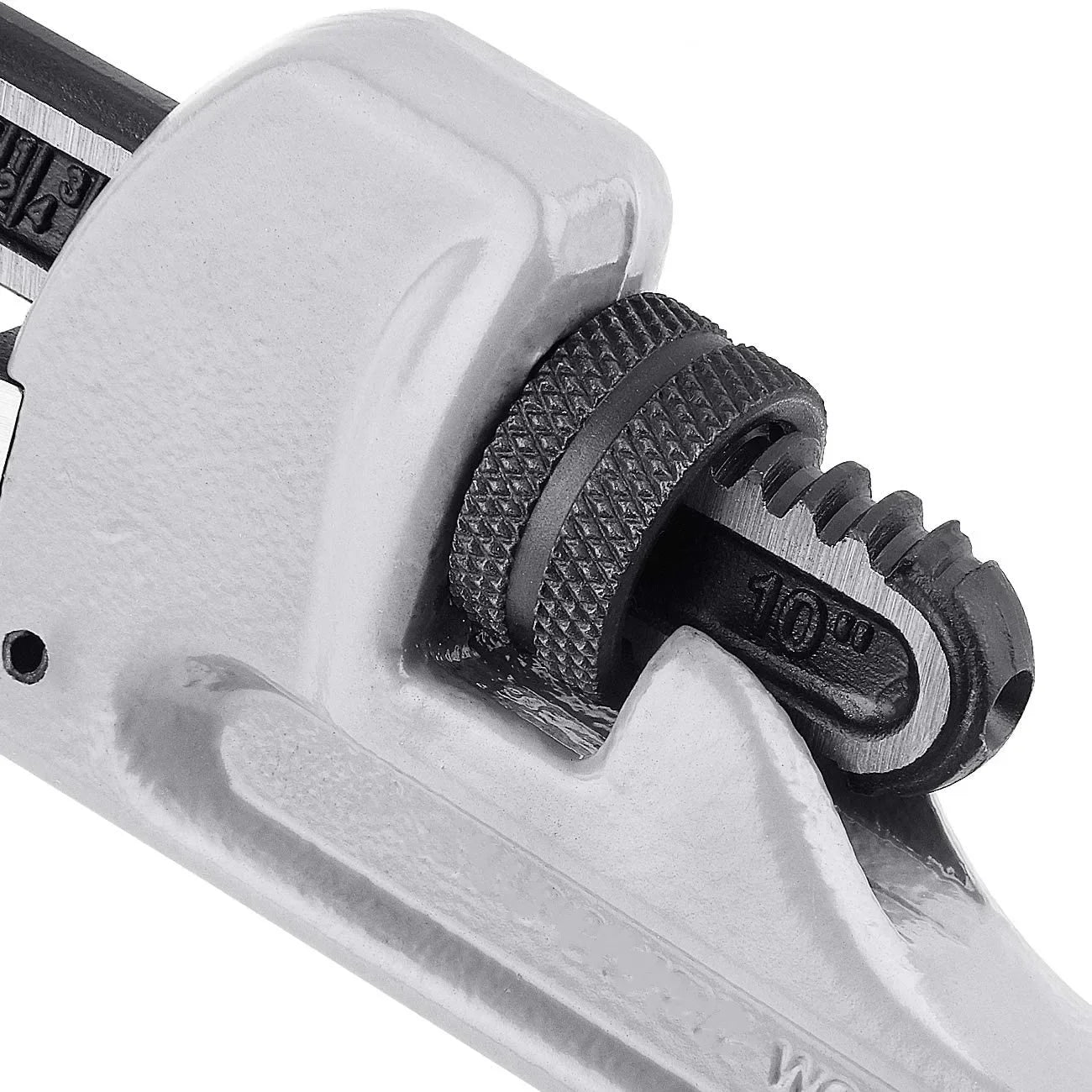 8/12/14/18 inch Pipe Wrench 40% Lighter Adjustable Aluminum Plumbing Wrench Heavy Duty Straight Pipe Wrenches Jaw Max Capacity