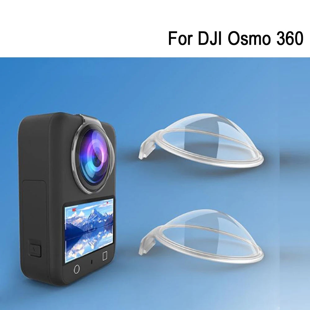 For DJI Osmo 360 Action Camera PC Lens Guard Protective Cover Anti-collision Anti-scratch Lens Cap Accessories