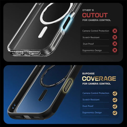 For iPhone 16 Case with Camera Control Capture Button UB Mag Slim Shockproof Protective  MagSafe Phone Case