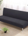 Armless Sofa Covers Elastic Solid Color Sofa Bed Cover Folding Seat Slipcover Dust-proof Stretch Couch Protector for Living Room