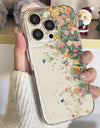 Flower Transparent Shockproof Phone Case for iPhone 16 15 14 Pro Max Plus