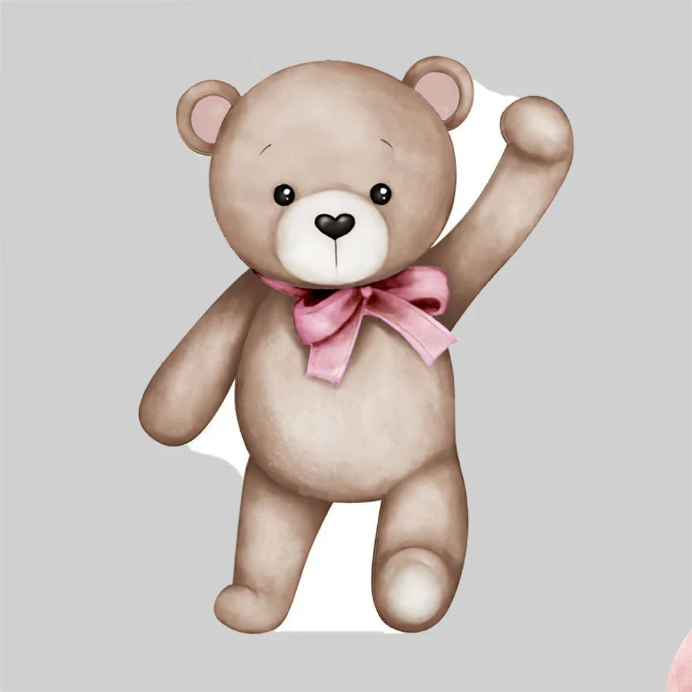 18/36inch Bear Cutout for  Shower Decorations We can Bearly Wait Bear Mosaic Board for Birthday Welcome  Backdrop Decor