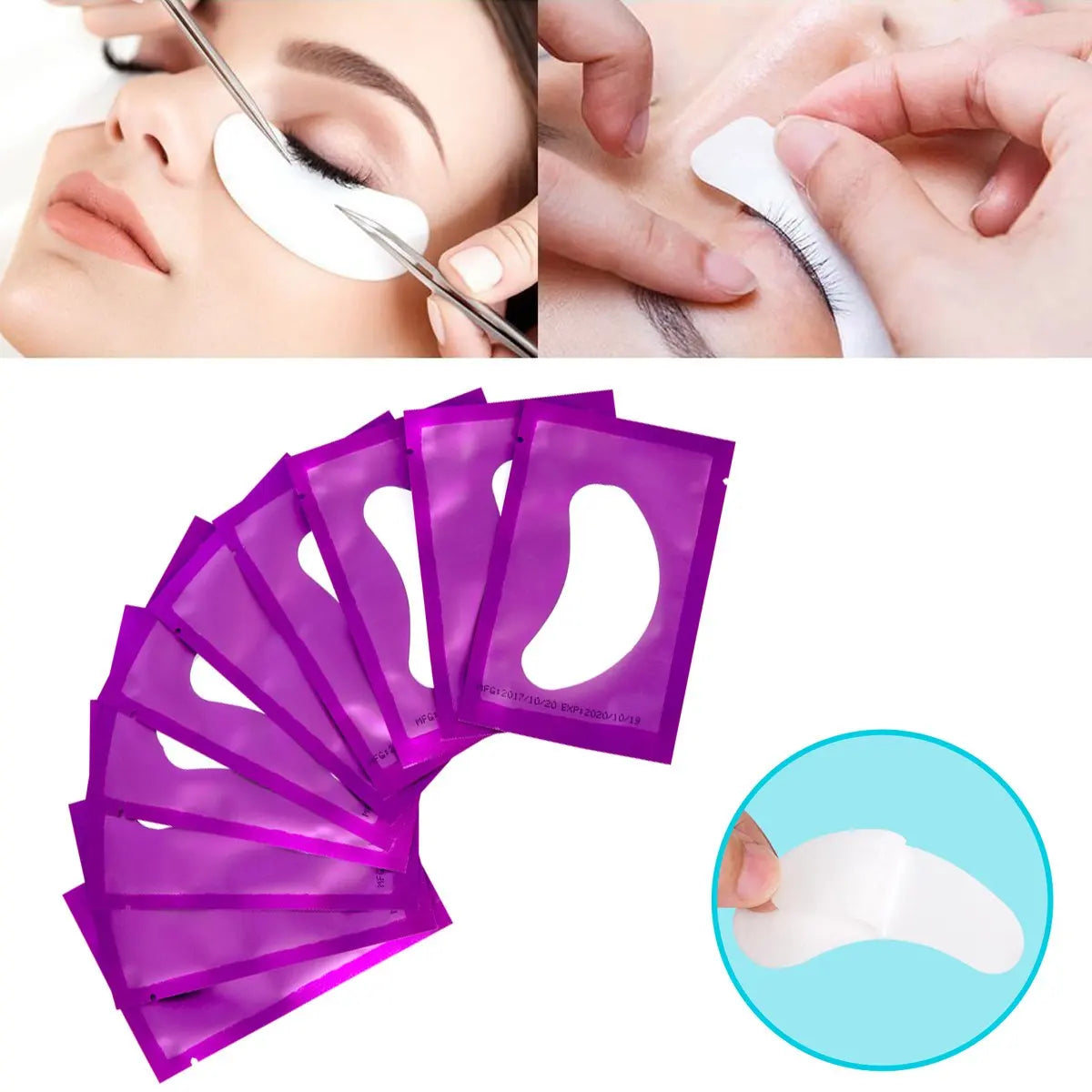 Eye patches eyelash extension under eyelashes fake lashes stickers lash extension supplies patches for building eyelid stickers