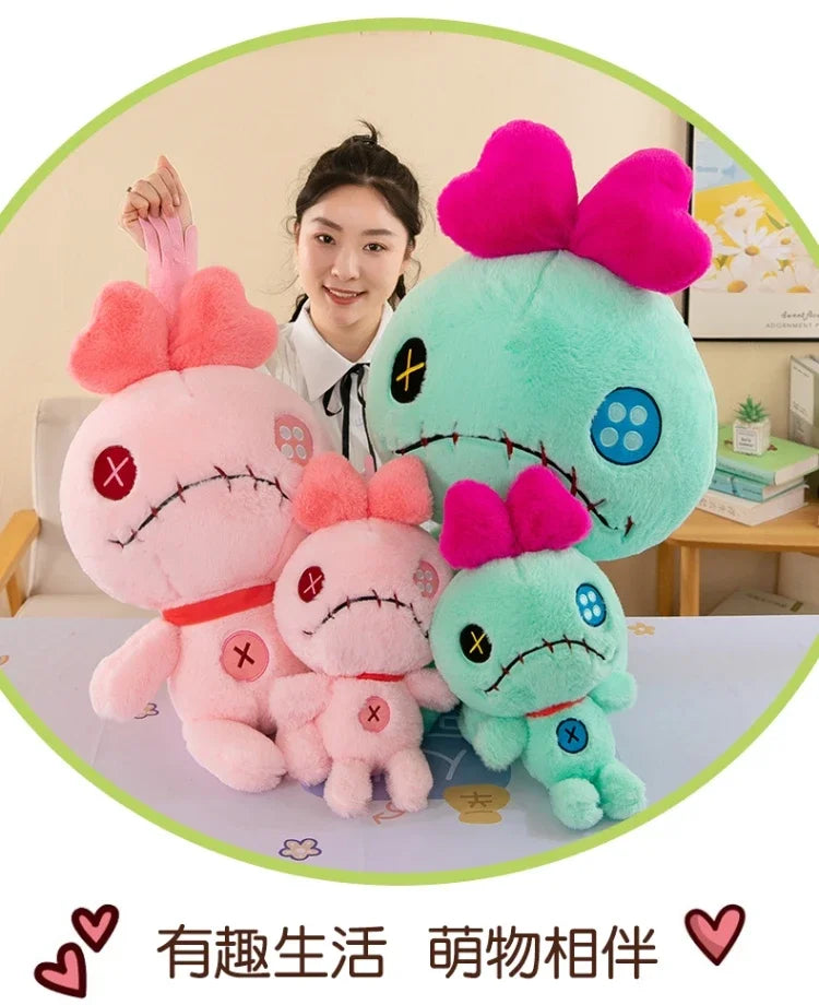 Oversize 100cm Disney Stitch Little Monster Friends Plush Toys Scrump Cartoon Soft Stuffed Dolls Plush Pillow Kids Birthday Gift