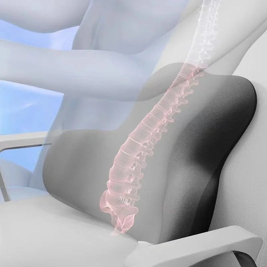 Memory Foam Lumbar Back Cushion Car Office Chair Lumbar Cushion Postpartum Waist Support Multi Functional Pain Relief Pillow