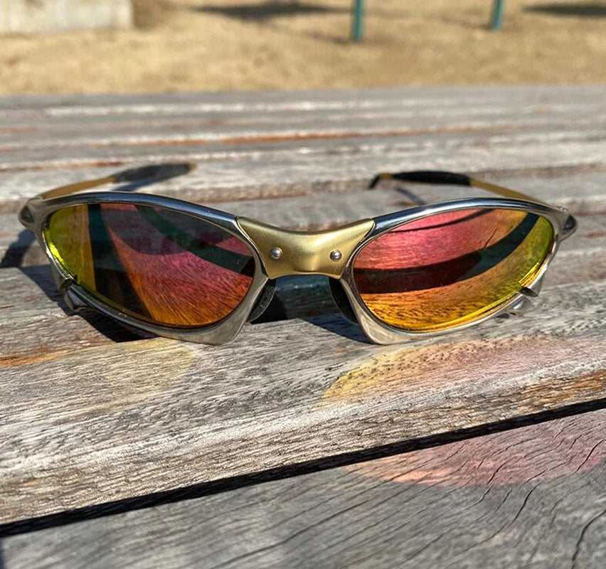 Polarized UV400 Cycling Sunglasses – Multi Color Metal Frame Fishing Riding Bicycle Eyewear