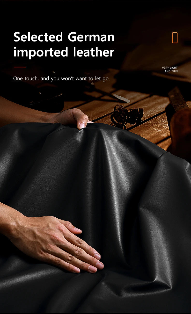 Genuine Leather Phone Case for iPhone 16 15 Pro Max 14promax Luxury Soft Edges Shockproof Camera Protection Cover