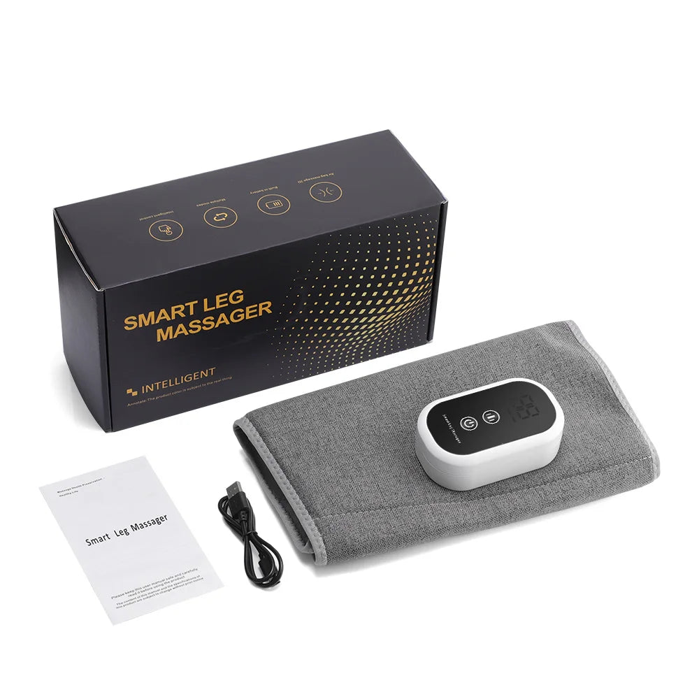 360° Full Cover Leg Massager Hot Compress Leg Massagers Vibration Relax Muscles Relieve Fatigue Thigh Calf Massage Device