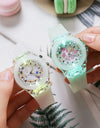 Cartoon Baby Unicorn Kids Watches Girls Toys Silicone Strap Flash Light Children Watch Clock Quartz Wristwatches
