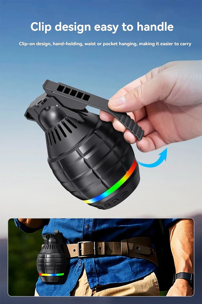 M26 Grenade Wireless Bluetooth Speaker Portable with FM Radio Bluetooth Speaker Outdoor Mountaineering subwoofer TWS/TF