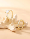 Bridal Set Engagement Ring Infinity 14k Gold Plated Cz Rose Copper rings