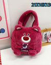 Sanrio Cartoon Plush Shoulder Bags Hello Kitty Kuromi Melody Cute Crossbody Bag Anime Children Handbag