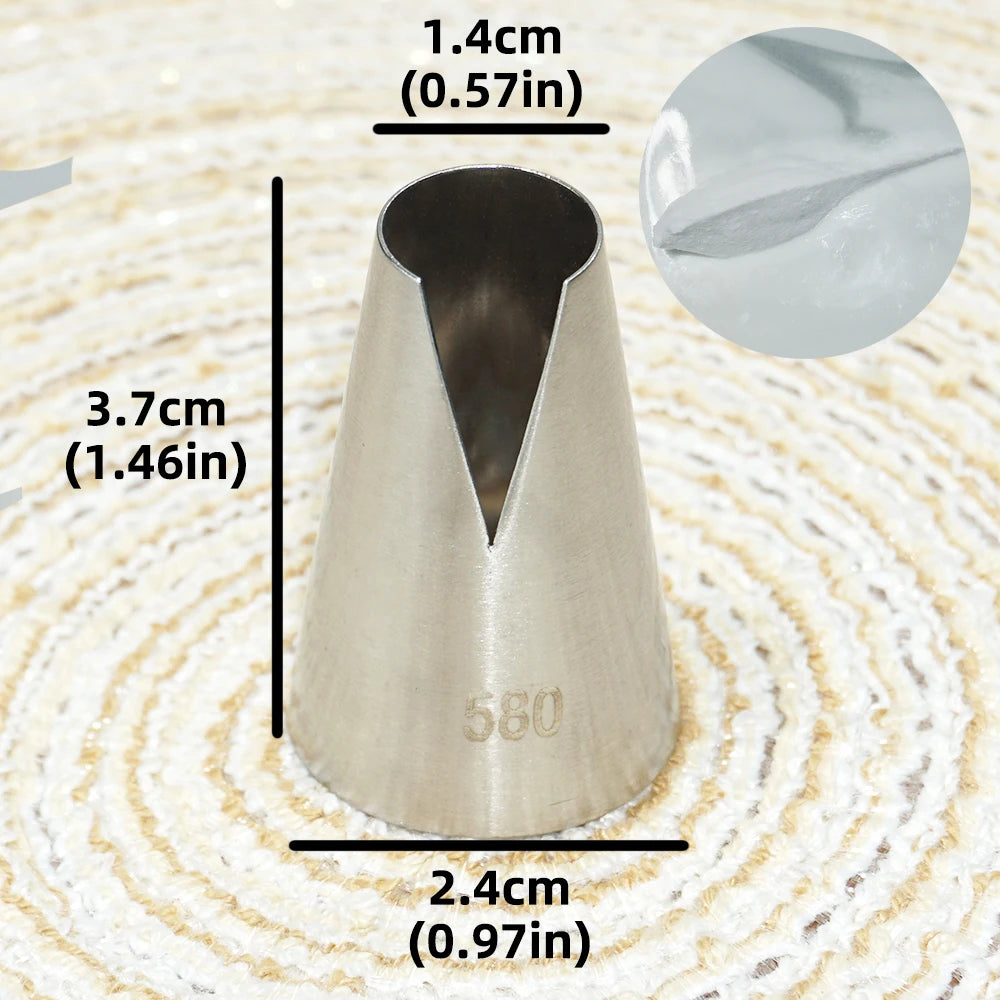 Multiple Large Metal Cake Cream Decoration Tips Pastry Tools Stainless Steel Piping Icing Nozzle Cupcake Head Dessert Decorators