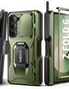 Strong Magnetic Case for Samsung Galaxy Z Fold 6 with MagSafe Built in Screen Protector Belt Clip Kickstand Function Phone Case