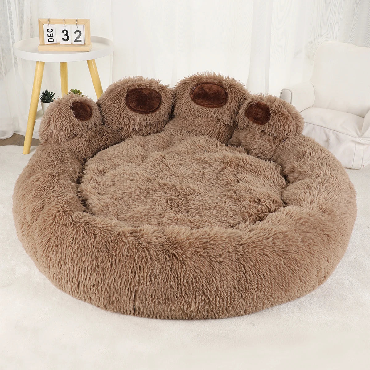 Winter Plush Pet Sofa Bed for Dogs and Cats