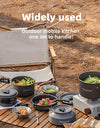 Camping Cookware Set Outdoor Portable Foldable Cookware Set Pot Cooking Kettle Set Tableware Hiking Picnic Equipment