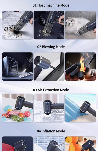 Car Vacuum Cleaner Strong Suction Powerful Cordless Vacuum Cleaner High Suction Wireless Vacuum Cleaner Cleaning Machine