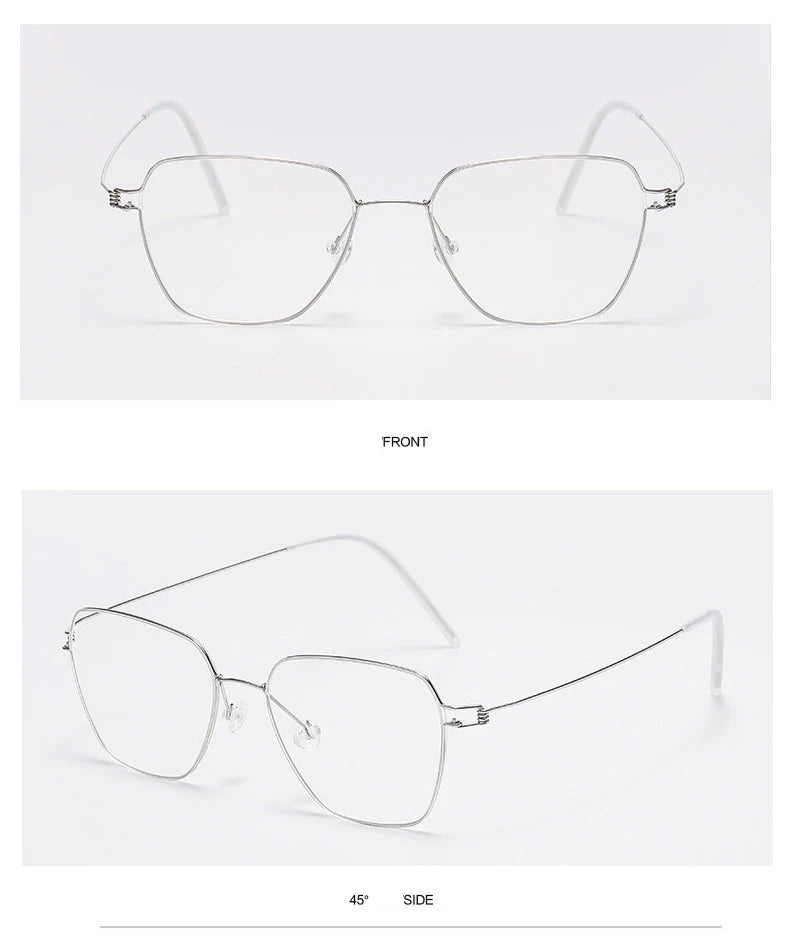 Polygon Titanium Screwless Ultralight Eyeglasses Frame