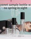 10pcs 2ml 3ml 5ml Bayonet Spray Bottle Portable Empty Clear Perfume Bottle Glass Sample Mini Travel Cosmetic Container