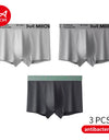 3-Pack Men’s Cotton Graphene Boxers – Soft, Antibacterial, 4XL Underwear