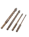 Cross Hex Tile Bits Glass Ceramic Concrete Hole Opener Alloy Triangle Drill Size 3/4/5/6/8/10/12 mm