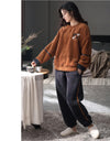 Women’s Winter Flannel Pajama Set – Warm, Thick Coral Fleece 2-Piece Loungewear