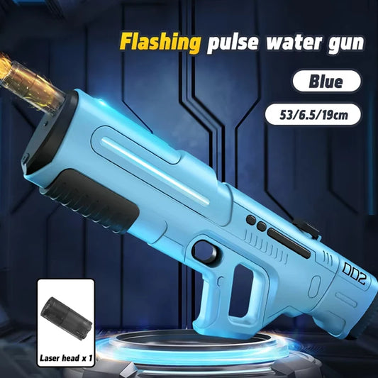 Fully Automatic Pulse Electric Water Gun with Fire Spray Effect Large Capacity Water Blaster