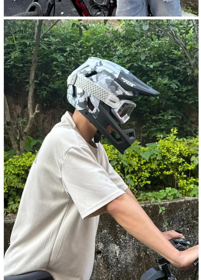 Full Face MTB Cycling Helmet For Downhill And Off Road Riding
