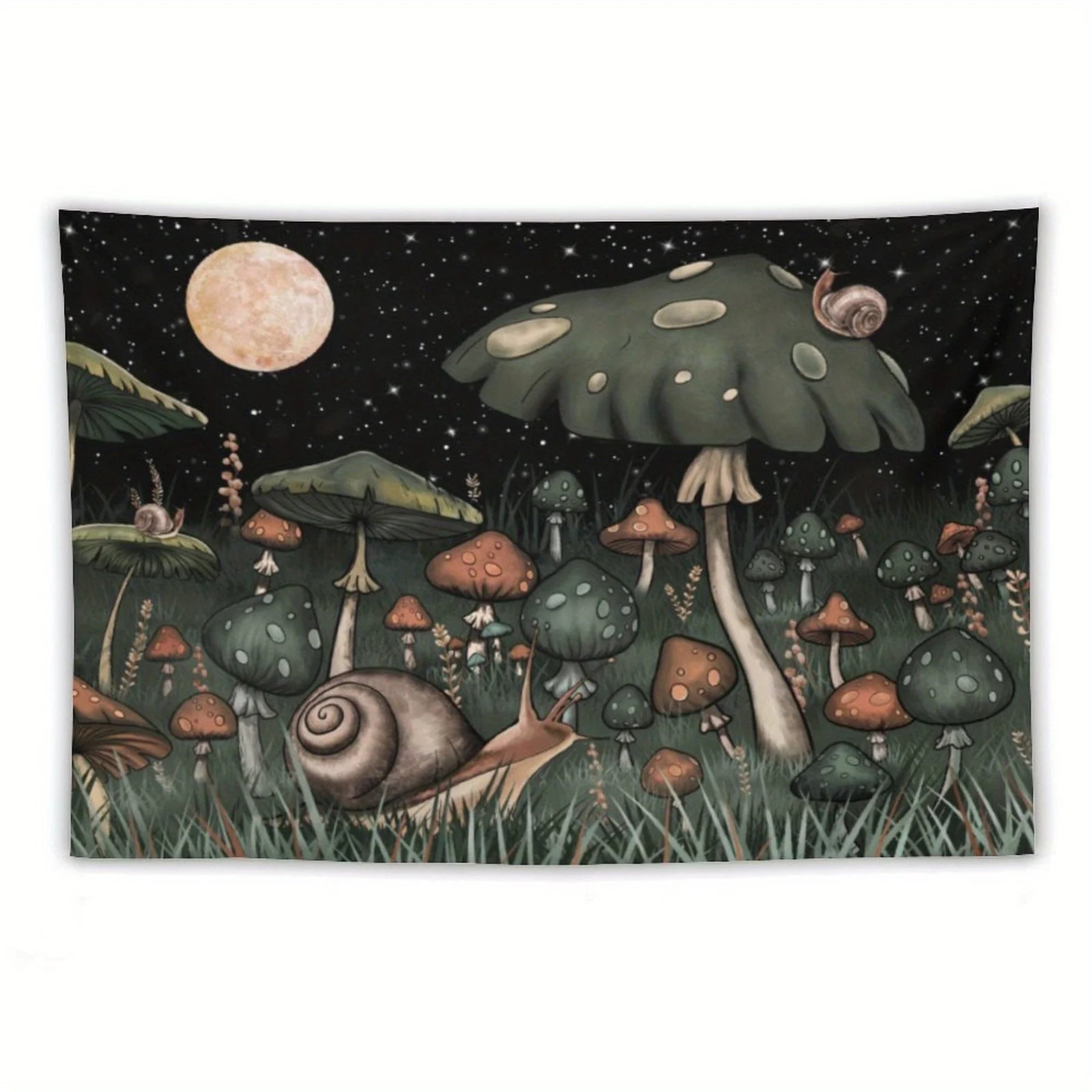 Mushroom Tapestry Hippie-Style Bedroom Tapestry Charming Aesthetic Wall Feature Decorative Backdrop
