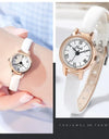 Classic Simple Women Watch Roman Numeral Dial Luxury Rose Gold Watch Case Office Lady Slender Wrist watch