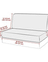 2pcs/set Rv Dinette Cushion Covers Stretch Jacquard Camper Seat Cover Dining Sofa Cover Removable for Rv Camper Car Bench Seats