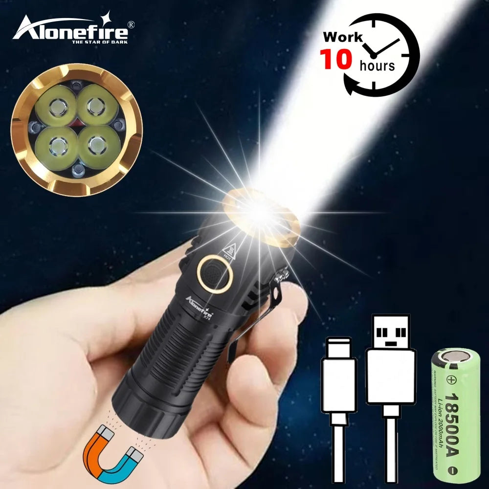 High Bright LED Rechargeable Flashlight