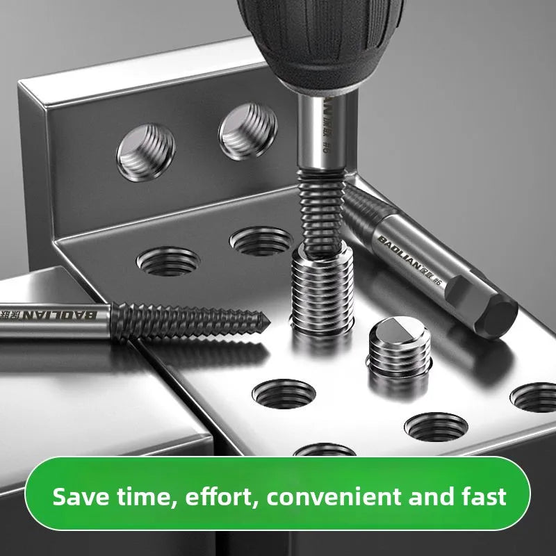 5PCS/6PCS Broken Damaged Screwdriver Extractor Drill Bit Set Carbon Steel Double Side Screw Pull Center Drill Bits