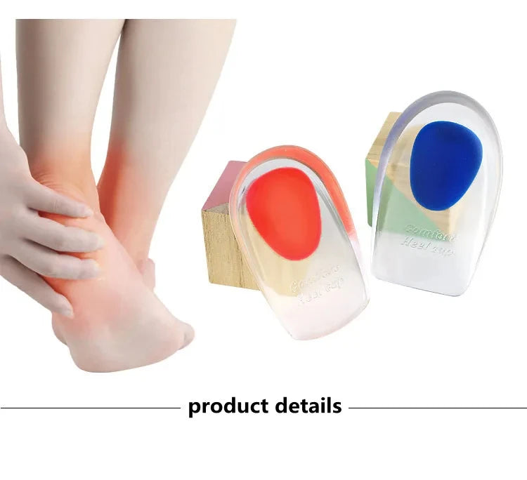 1Pair Spurs Pain Foot Shoe Insoles Silicone Gel Orthopedic Insole for Feet Height Increasing Shoe Pads Shock Absorbing Shoe Sole