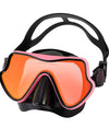 Snorkel Diving Mask Swimming Goggles Silicone Skirt Scuba Mask With Colorful Lens Tempered Glass Wide View For Adult Youth