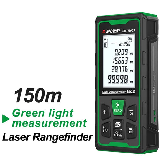 Green Laser Rangefinder 120m 150m Distance Meter Tape Rangefinder Measurement Digital Tape Tool