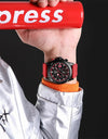 Leisure Watch Waterproof Silicone Band Quartz Wristwatches Luminous Business Clock