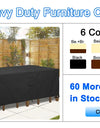 HEAVY DUTY Outdoor Garden Furniture Cover for Sofa Table Chair Patio Waterproof Wind-Proof Anti-UV Against Rain Snow