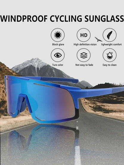 Cycling Sunglasses UV400 Protection Windproof Glasses For Men Women Road Riding Bike Sport Eyeware Goggles