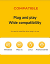 KODAK P150 Portable Hard Drive 500GB External HDD 5Gbps High Speed 130MB/s 2.5inch USB3.0 Gaming HDD for PS5/PS4/Switch/Laptop