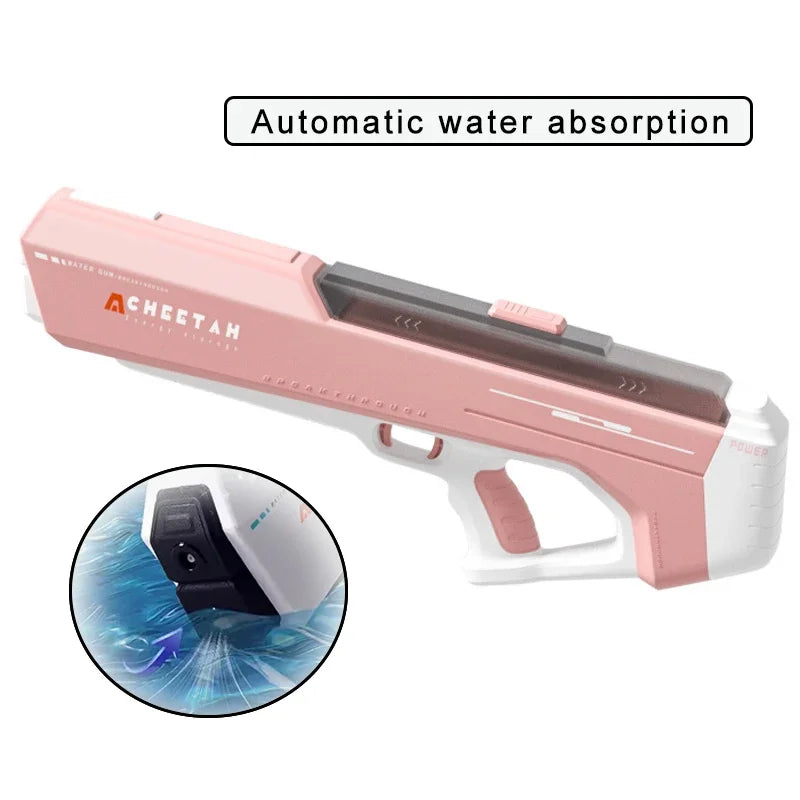 Fully Electric Big Water Gun High Pressure Rechargeable Water Blaster for Outdoor Summer Activities
