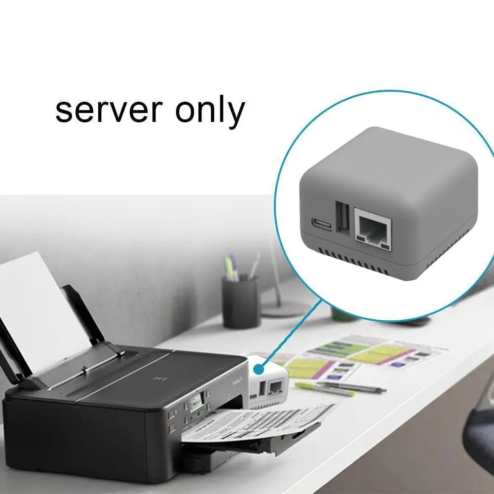 WiFi Network Wireless BT 4.0 Print Server Networking USB 2.0 Port Fast RJ-45 LAN Port Ethernet Print Server Drive free