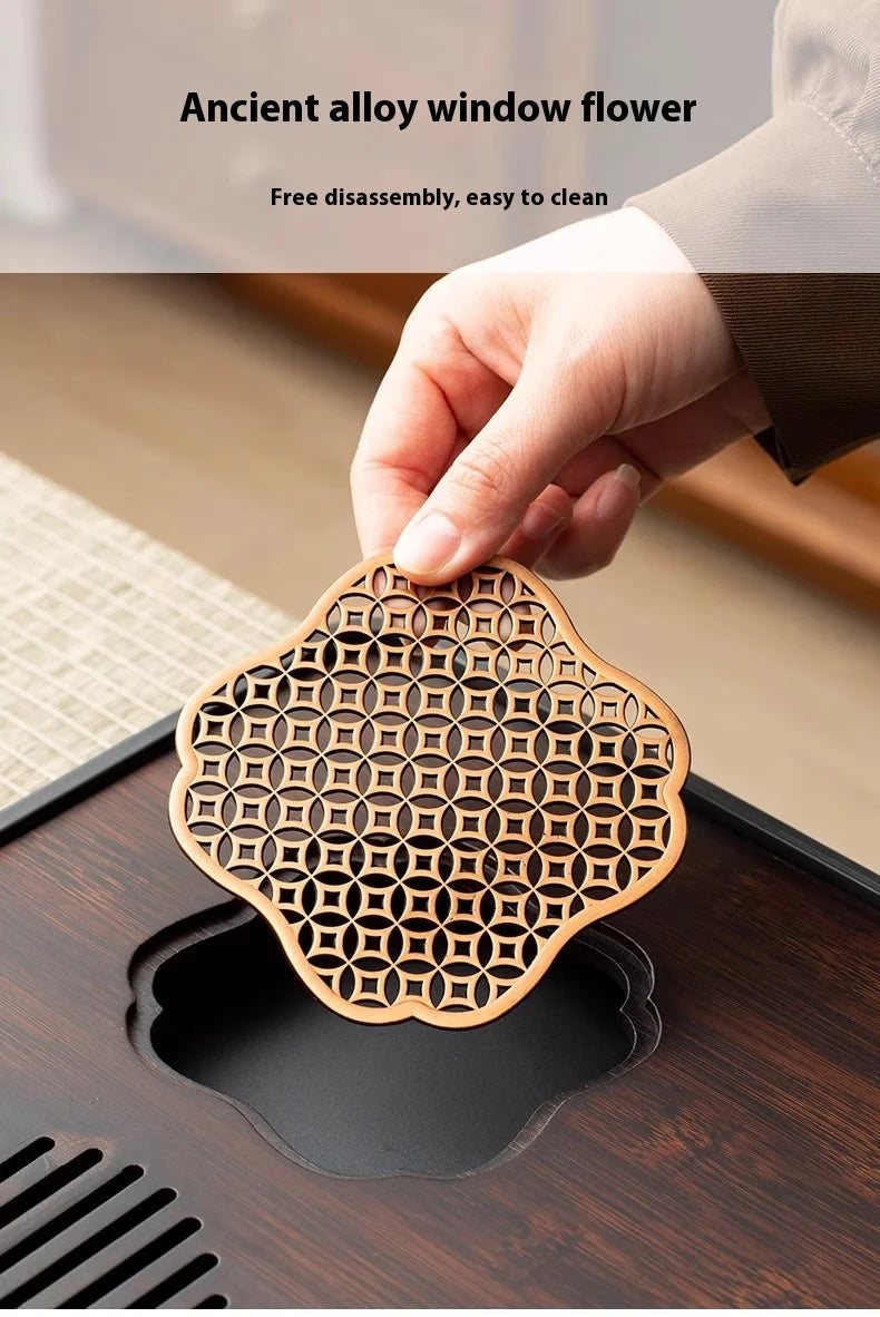 Tea Tray Tea Set Tea Tray Tea Sea Dry Brewing Platform Tray Bamboo Tray Tea Ceremony  Small Water Storage Tea Platform