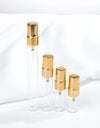 50PCS 2ml 3ml 5ml 10ml Portable Glass Perfume Mini Empty Bottle Travel Spray Bottle Cosmetic Containers with Aluminium Pump