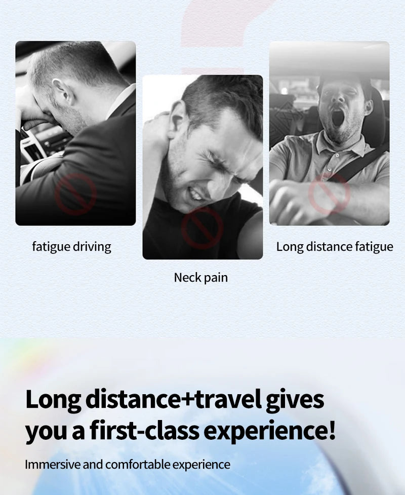 PU Car Lumbar Back Support Headrest Neck Pillow Memory Foam Lumbar Pillow Universal Soft Neck Pillows Cushion Car Supplies