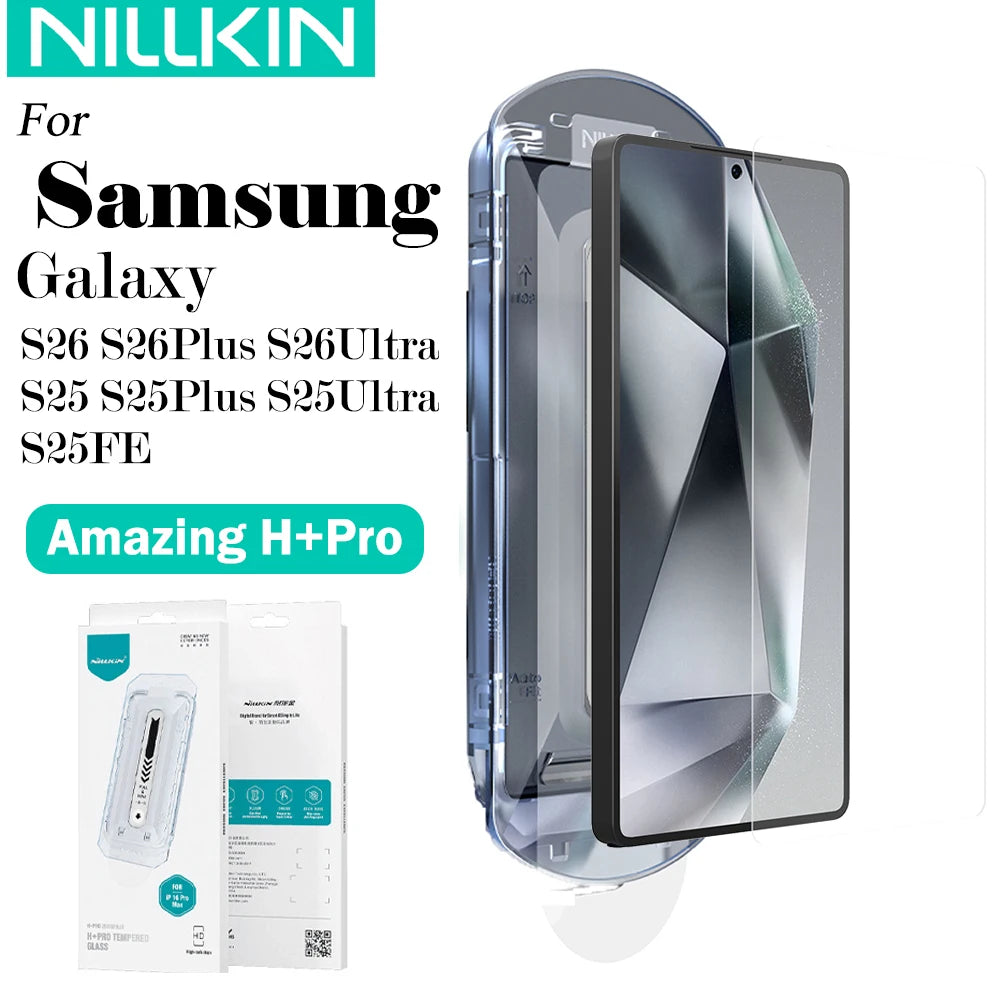 H+PRO Anti-Explosion Tempered Glass Screen Protector for Samsung Galaxy S26 Ultra / S26 Plus / S25 Ultra / S25 Plus / S25 Edge – HD Front Film