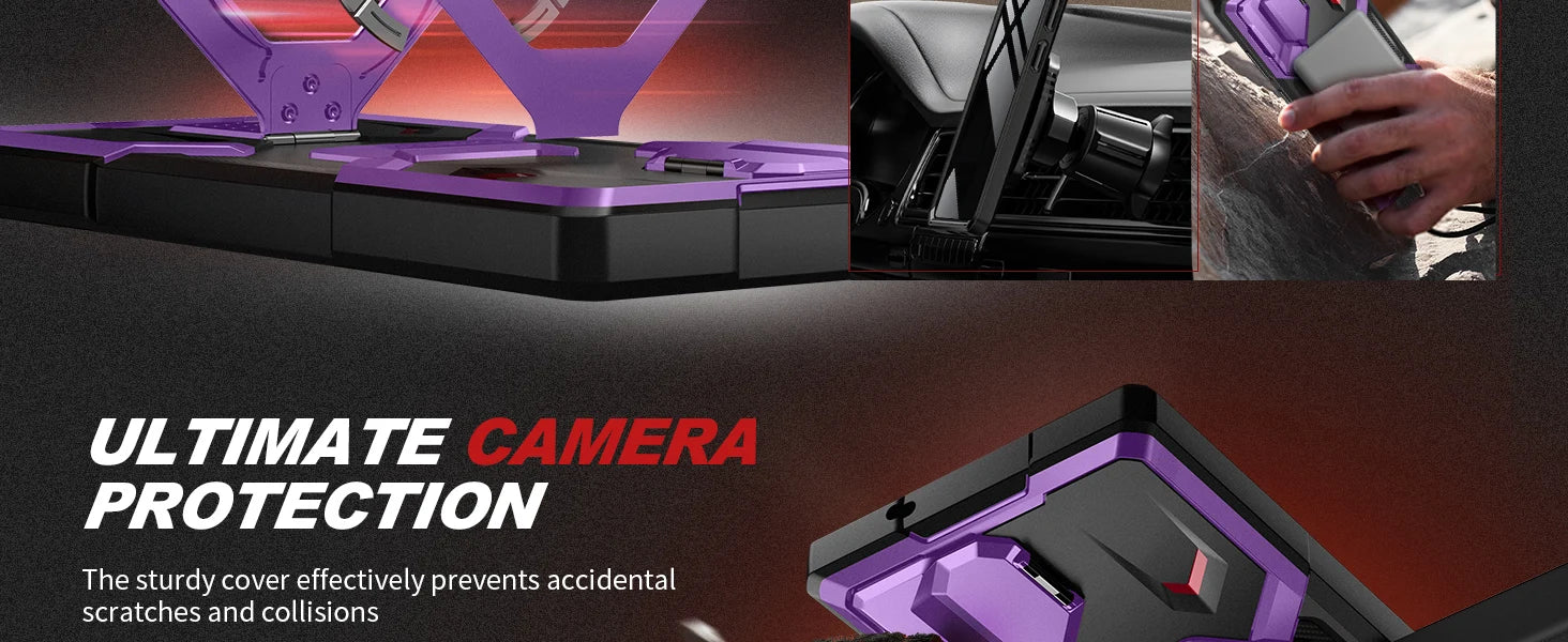 Case for Samsung Galaxy S25 Ultra with Privacy Screen Protector, MagSafe-Compatible Ring Stand, and Rugged Slim Design