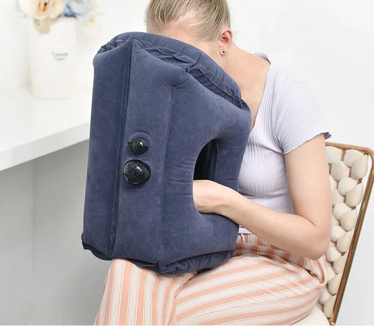 Inflatable Pillow Travel Work Journey Bus Train Airplane Sleeping Neck Pillow Neck Protection Cervical Inflatable Body Pillow