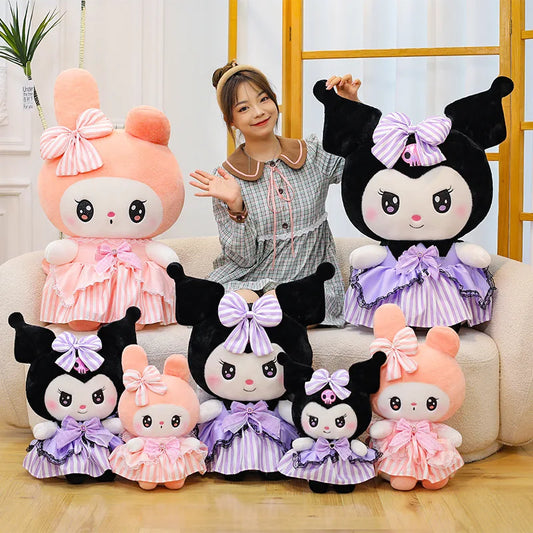 Cute Character Diamond Bow Plush Stuffed Doll Pillow Toy